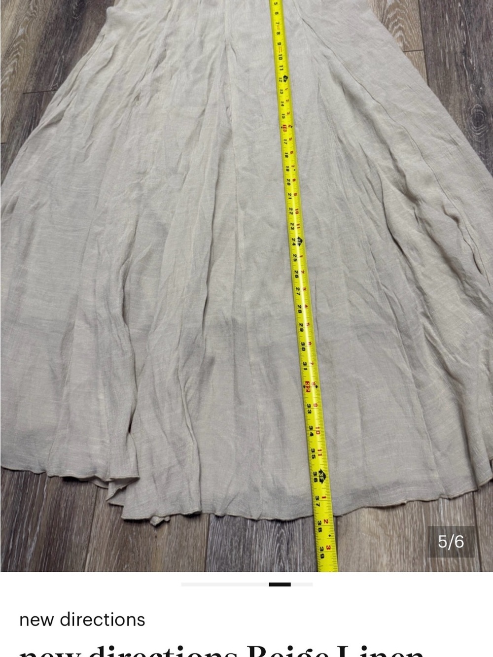 new directions Beige
Flowing Maxi Skirt with New Condition. - Picture 5 of 6